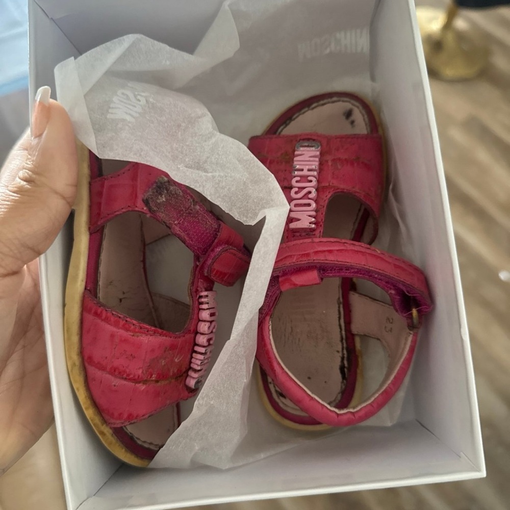 Moschino Kids Pink Sandals